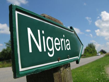 NIGERIA road sign