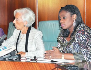  Lagarde, IMF boss and Kemi Adeosun, Finance Minister Monday 4th January, 2016, the first working day of the year heralded the arrival of Ms Christine Lagarde, the Managing Director of the International Monetary Fund ( IMF) to the Nigerian shore.   On a hot afternoon, her private jet with registration number ZS PNP  landed   at the ever busy Nnamdi Azikwe International Airport, Abuja to the warm embrace of the  Minister of Finance, Mrs Kemi Adeosun and the Central Bank of Nigeria governor, Mr Godwin Emefiele, along with the top officials of the Federal Ministry of Finance and the apex bank.   That would not be the first time the IMF boss would be coming to Nigeria since her ascent to the IMF board. In 2011, Ms Lagarde came to Nigeria first before going to any other African nation  during her maiden visit to Africa, however, at that time Nigeria was just coming out of commodity price collapse and the banking sector crisis. Today, the situation has changed, Nigeria has not only emerged as the largest economy in the whole of Africa but it is at the same time managing the crises arising from the dip in the price of crude oil at the global level and the decision of the United States of America to lift its 40-year ban on exporting crude oil.   During her four-day visit to Nigeria, the IMF boss held consultations with President Mohammadu Buhari, the CBN and banking community,  the National Assembly members and a host of others critical for the development of Nigerian economy. Her speeches at the various meetings were all geared towards making the Nigerian economy stronger in spite of the challenges.   Speaking at the National Assembly, Lagarde identified key developments that had taken place in Nigeria since her last visit. She said, “today, I would like to offer my perspective on your story and punctuate it with three R’s: Resolve, Resilience and Restraint.”       Global economic transitions and implications for Nigeria and the region   According to Lagarde, for more than a decade, growth in Sub-Saharan Africa was driven by an extraordinary combination of improved policies, stronger institutions, high commodity prices and high capital inflows, disclosing that the region has now entered a different phase, where commodity prices and capital flows are far less supportive.   “We are in the process of updating our forecasts, but broadly the IMF staff estimates that regional economic growth dropped from 5 per cent in 2014 to about 3.8 per cent last year, with only a modest recovery expected in 2016.   “There is a similar picture at the global level—modest growth last year, with only a slight acceleration expected in 2016. Emerging markets, which propelled global growth after the 2008 global financial crisis, have slowed; advanced economies are still recovering from the impact of that crisis; and financial markets remain volatile,” she stressed.   At the regional and global level, she said, growth is affected by three major economic transitions which include China’s move to a new growth model, the prospect of commodity prices remaining lower for longer and the increasing divergence in monetary policy in major economies, especially since the recent rise in U.S. interest rates.   Over the medium term, the IMF boss said oil prices are likely to remain much lower than the 2010-13 average of more than $100 a barrel because of the huge oversupply in global oil markets.   “Think of the shale oil boom in the United States and some historically large producers such as Iraq and Iran coming back to the market. Other factors include OPEC’s strategic behavior and the drop in global demand for oil, especially in emerging economies,” she stressed.       Dwindling oil prices and Nigerian economy   According to her, lower oil prices have sharply reduced Nigeria’s export earnings and government revenues. Both are likely to remain at depressed levels, reducing the space for policy interventions to address Nigeria’s social and infrastructure needs.   She said private sector investment will also be affected as investor confidence about the outlook remained weak while financing is likely to become more difficult and more costly for everyone   More broadly, she disclosed that “Sub-Saharan Africa is also facing spillovers from geopolitical factors, including the fight against Boko Haram. The threat of terrorism is very real and never far from our minds. Having been in Paris during the November attacks, I know firsthand, the sorrow that so many Nigerians carry in their hearts.   “In this region, terrorism not only takes a human toll but it also makes public finances more fragile. How? By widening budget deficits. Revenues are lower, including from lower growth and spending needs higher, including for security and for supporting those impacted by the violence. One immediate downside is higher financing needs that can crowd out other essential public spending.”   How policy makers can manage the near-term vulnerabilities:   Identifying the progress made in recent years, she said Nigerians have created a large and diversified economy that has grown by about 7 per cent a year over the last decade. However, she said the outlook remained gloomy as only a modest growth is expected in 2016 over the  very low 3.2  per cent recorded in 2015   “For a country with a rapidly increasing population, this means almost no real economic growth in per capita terms.” she stated.   On top of the slowdown, Ms Lagarde said vulnerabilities had increased while the ability to manage shocks is restricted by low fiscal savings and reserves, pointing out further that the weakening oil sector could stress balance sheets and put pressure on the banking system.   “Reduced confidence and lower capital spending also impact the non-oil corporate sector. Unfortunately, this sector looks less resilient today than during the downturn of 2008-09. Companies that have increased their leverage and US-dollar debt in recent years may now come under pressure as they face rising interest rates and a stronger dollar,” she observed.       What can policymakers do?   Ms Lagarde, who demanded a fundamental change in the way government operates as immediate priority, stated that the new reality of low oil prices and low oil revenues meant that the fiscal challenge facing government is no longer about how to divide the proceeds of Nigeria’s oil wealth, but what needs to be done so that Nigeria can deliver to its people the public services they deserve—be it in education, health or infrastructure.   “This means that hard decisions will need to be taken on revenue, expenditure, debt and investment going forward. My policy refrain is this:   “Act with resolve—by stepping up revenue mobilization. The first step is to broaden the tax base and reduce leakages by improving compliance and enhancing collection efficiency. At the same time, public finances can be bolstered further to meet the huge expenditure needs. For example, the current VAT rate is among the lowest in the world and well below the rates in other ECOWAS members—so some increase should be considered.   “Build resilience—by making careful decisions on borrowing. Nigeria’s debt is relatively low at about 12 per cent of GDP. But it weighs heavily on the public purse. Already, about 35 kobo of every naira collected by the federal government is used to service outstanding public debt.   “Exercise restraint—by focusing on the quality and efficiency of every naira spent. This is critically important. As more people pay taxes there will, rightly, be increasing pressure to demonstrate that those tax payments are producing improvements in public service delivery.”   Expatiating further, she said on capital expenditure, the focus must be on high-impact and high value-added projects like  power, integrated transport (roads, rail, air, and ports) and housing.   On recurrent expenditure, she said efforts should be made to streamline the cost of government and improve efficiency of public service delivery across the federal and sub-national governments.   She said, “Transfers and tax expenditures should also be addressed. For example, continuing the move already begun by the government in the 2016 budget to eliminate resources allocated to fuel subsidies would allow more targeted spending, including on innovative social programs for the most needy.”       Fuel subsidy must go   Ms Lagarde said fuel subsidies are hard to defend as it not only harm the planet, but  rarely help the poor.   According to her, IMF research shows that more than 40 per cent of fuel price subsidies in developing countries accrue to the richest 20 per cent of households, while only 7 per cent of the benefits go to the poorest 20 per cent.   Moreover she said, “the experience in Nigeria of administering fuel subsidies suggested that it is time for a change—think of the regular accusations of corruption and think of the many Nigerians who spend hours in queues trying to get gas so that they can go about their everyday business.”       Challenges facing Nigeria’s state and local government   According to Lagarde, these sub-national governments which account for the bulk of social spending have only limited tools to manage the impact of declining oil revenues   To mitigate the challenges, she recommended better management of the smaller purse, while building capacity to increase internally generated revenue.   The IMF, she disclosed can help in that regard by providing technical assistance on public financial management. Citing the Kaduna State Government as example, she  said “We can explore how to support states’ efforts to undertake budget reform.”   Strengthening Nigeria’s external position:   Ms Lagarde saw the strengthening of Nigeria’s external position as another immediate policy priority given the structure of the economy. According to her, the massive fall in oil prices which is expected to continue has changed the medium term foundations for economic resilience.   To be clear, she said the goal of achieving external competitiveness requires a package of policies including business-friendly monetary policy, flexible exchange rate and disciplined fiscal policies, as well as implementing structural reforms.   “Additional exchange rate flexibility, both up or down can help soften the impact of external shocks, make output and employment less volatile, and help build external reserves. It can also help avoid the need for costly foreign exchange restrictions which should, in any case, remain temporary. And going forward, improved competitiveness from improved exchange rate flexibility and other reforms will facilitate the needed diversification of the exports base and, ultimately, growth,” she said.       How policy makers can achieve more inclusive and sustainable growth   Lagarde noted that Nigeria is already, in many ways, a 21st-century economy due to the boom in mobile communications “in a country where more than 140 million cell phones are in use, the vibrant, home-grown film industry that has become the world’s second-largest by output and the growing number of innovative startups—from fashion to software development—that are promoting Brand Nigeria.”   However, she said huge structural challenges remained despite the many initiatives that are ongoing as poverty and inequality still remain high, especially in some parts of the country.   “Women account for about 42 per cent of the total labor force which is comparatively low and their literacy rates are well below that of men. Maternal mortality is relatively high because of limited access to health care. Many women and children are dying every day simply because they cannot get to medical facilities fast enough,” she observed.       What are the key policy priorities for Nigeria?   She said the government must invest in quality infrastructure, make the banks work, and improve governance.   According to her, the investment in quality infrastructure will significantly improve transportation networks and power delivery (i.e., generation, transmission, and distribution).   “For example, Nigeria could be exporting tomato paste—a staple of Nigerian cuisine—on a large scale, but it imports about half of what it needs. This is why Nigeria needs to build more roads and better rail networks, so that more farmers can bring their crops to market.” she stressed.   Likewise, she said more investment is needed in energy infrastructure in a country where too many businesses and households regard their backup generators as their main power source.   The second priority, which is making the banks work will, according to her, build resilience by fostering a sound banking system and help channel more savings into productive investments, especially in quality infrastructure.   To be sure, she said Nigeria’s banks are generally well-capitalized and more resilient than during the downturn of 2008-09. However, she stressed further that they are beginning to feel the impact of the growing vulnerabilities in the corporate sector with the result being rising non-performing loans, which will need to be carefully monitored and managed.   Ms Lagarde said the call for improved governance would boost the fight against corruption which not only corrodes public trust but also destroys confidence and diminishes the potential for strong economic growth.   “At the global level, it is estimated that the cost of corruption is equivalent to more than 5 per cent of world GDP, with over US$ 1 trillion paid in bribes each year,” she stated.   Highlighting ways policymakers in Nigeria can manage the near-term vulnerabilities, Lagarde said the government must act with resolve by stepping up revenue mobilization.   The first step, she said is in broadening the tax base and reducing leakages by improving compliance and enhancing collection efficiency, stressing that public finances can be bolstered further to meet the huge expenditure needs.       The doubting Thomases   Encouraging as the development recipe of Ms Lagarde for the Nigerian economy  seems to be, many Nigerians still doubted the sincerity of the Bretton Wood institution in Nigeria.   One of these prominent Nigerians is the Group Managing Director, Energy Group, Jimoh Ibrahim, who wasted no time in calling on President Muhammadu Buhari to be wary of the IMF chief’s visit to Nigeria.   Jimoh, who described the IMF visit as an economic bait that would not pay off for the country urged the Nigerian President to learn from the mistakes of Nigeria’s former Military President, Ibrahim Badamasi Babagida, when he literally handed over the economy to IMF by taking specific loans which eventually turned out not to be in the interest of the Nigerian economy.   A don and Head of Department of Economics, University of Benin, Prof. Anthony Monye-Elmina, is in the same league with Dr. Ibrahim. According to him, IMF’s visit to any country had an undisclosed factor, which could be detrimental as he urged the government and Nigerians not to be carried away by the IMF’s explanations that it was not in the country to negotiate aids.   Also, Dr Celestine Agoziem of the Department of History and International Studies, Lagos State University, Ojo, who observed that in diplomacy a lot of decisions are taken underground, disclosed that  Bretton Woods institutions were in the habit of entering into agreements that were self-centered, to the detriment of the other party.   Agoziem, who said the IMF has no policy that will make its counterpart self-reliant, stated that “They always come with the notion that their host doesn’t need loan, but in the long run they will need it. It is either loan or devaluations.”       Does Nigeria need IMF?   Christine Lagarde, at the meeting with President Buhari, disclosed that “A team of economists from the IMF would be engaging the financial authority in Nigeria to review the economic policies.”   The big question is does Nigeria need IMF to move forward? Analysts are of the opinion that Nigeria indeed does not require the services of the Fund.       IMF not in Nigeria to negotiate loans   Christine Lagarde, while  expressing confidence in the way the Buhari administration  is running the Nigerian economy pointed out that the Fund is not in Nigeria to negotiate any loan with the government   She said: “First, let me make it clear that I’m not here, nor is my team, in this country to negotiate a loan with conditionalities. We are not into programme negotiations.”    Noting that what Nigeria needs most is fiscal discipline, implementation and good leadership to serve the country well for sustainability, Ms Lagarde said her team had excellent discussions with President Buhari on the challenges emanating from oil price reduction, the necessity to apply fiscal discipline and responding to the population’s needs.   Although President Buhari had pointedly told the IMF team that Nigeria would look inwards to overcome her economic challenges, the question is can we believe Lagarde in her insistence that she was not in Nigeria to negotiate loan  if we take a second  look at the assertion of Dr Celestine Agoziem who observed that in diplomacy, a lot of decisions were taken underground.   Are Nigerians being told the whole truth about the IMF’s visit to Nigeria? Has the issue of IMF loan been addressed diplomatically? The only person that can answer these questions now is the President and Commander - In -Chief of the Armed Forces, Mohammadu Buhari. Whether the answers are in the affirmative or not, one thing the present administration should know is that   Nigerians both at home and in Diaspora are vehemently opposed to any bitter pill that is christened IMF loan. Tribune Business 